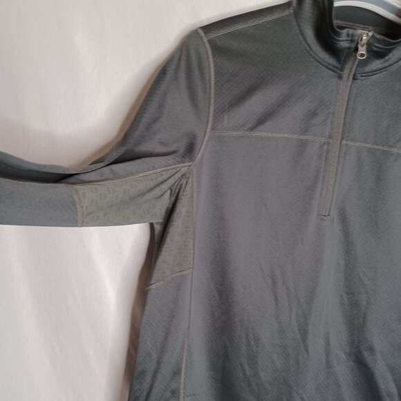The North Face Flash Dry Top Mens Large Dark Gray 1/4 Zip Long Sleeve Activewear - Picture 6 of 9